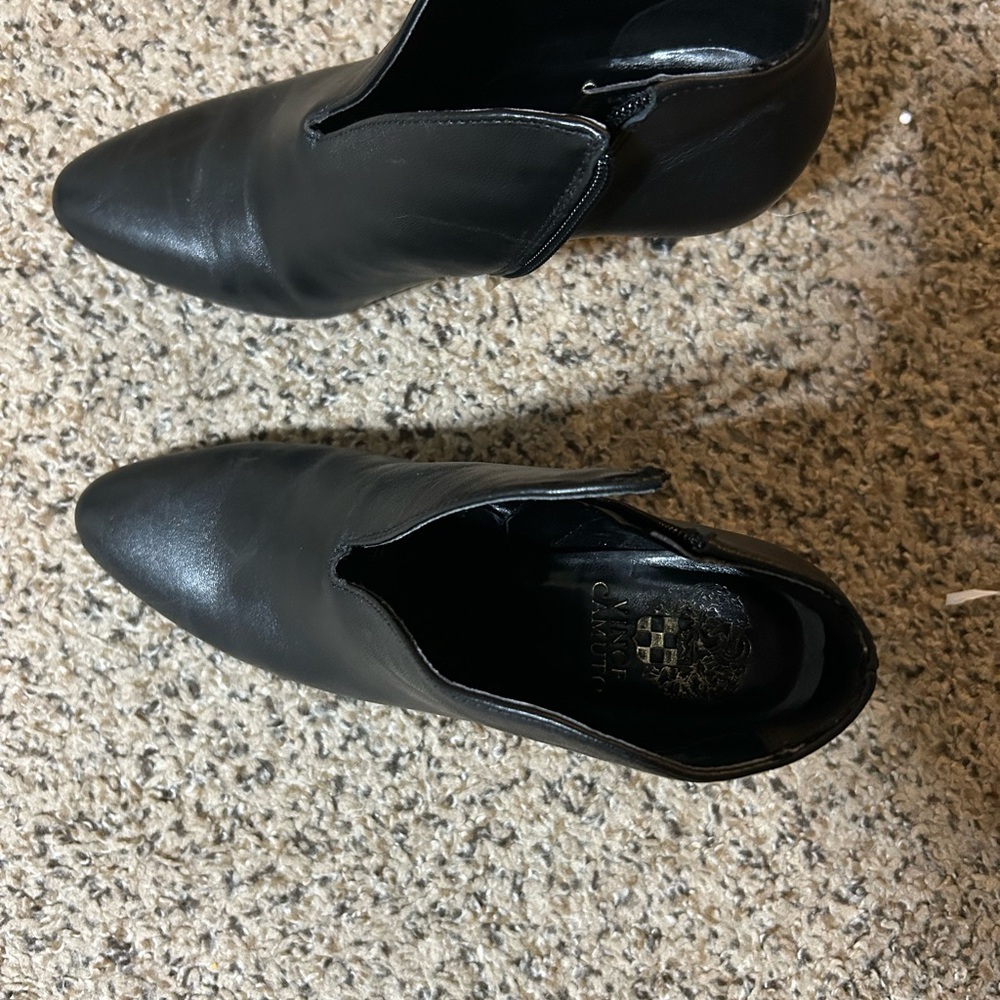 Vince Camuto Sleek Black Ankle Booties